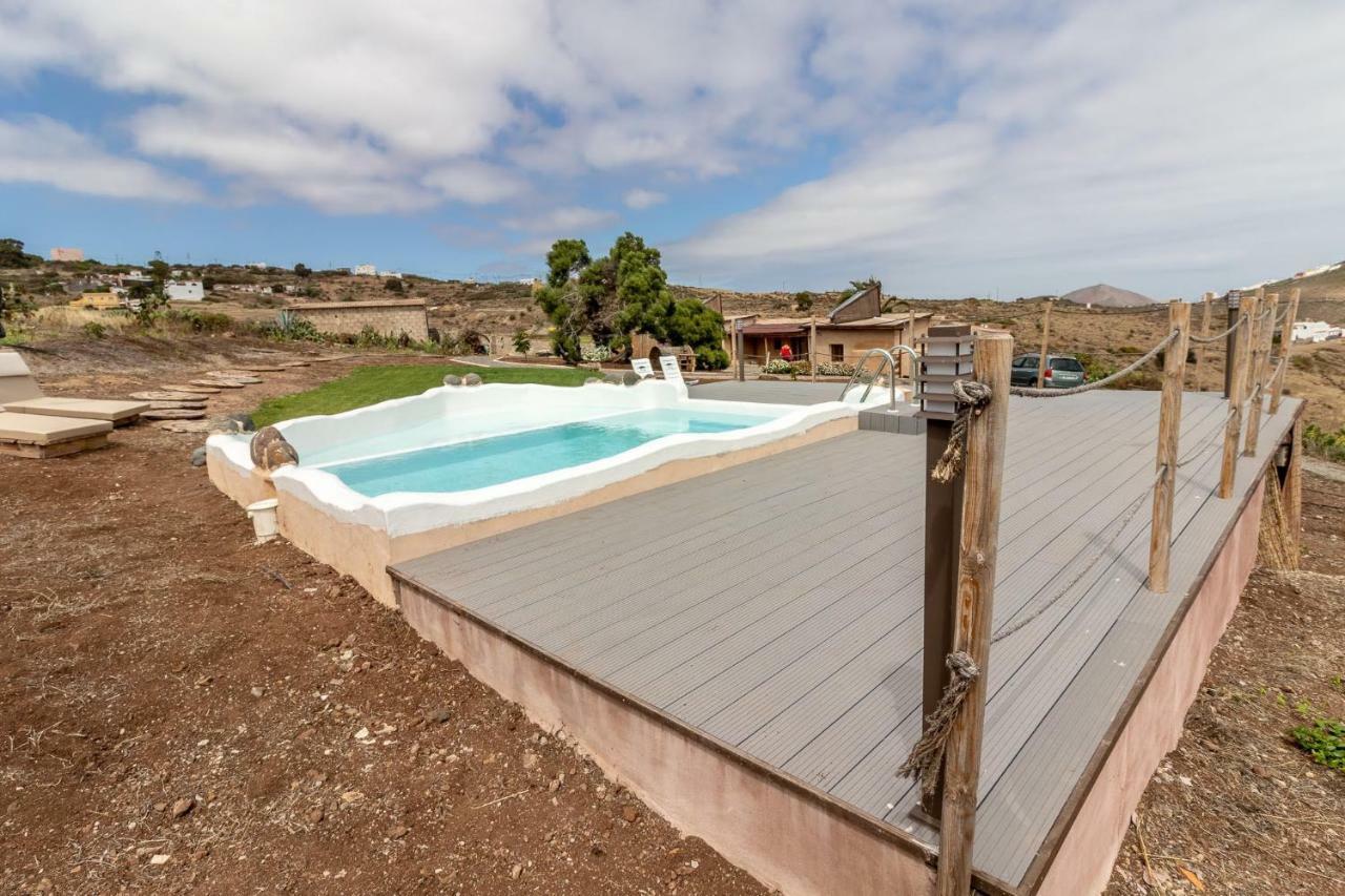 Flatguest Charming House + Pool + Terrace + Views Villa Santa Maria de Guia de Gran Canaria Екстериор снимка